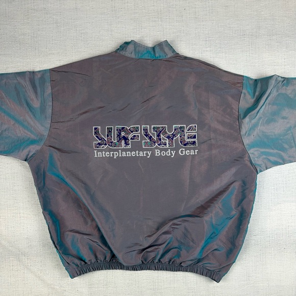 Vintage 90s Surf Style Jacket  Windbreaker Iridescent One Size - Picture 6 of 14